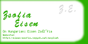 zsofia eisen business card